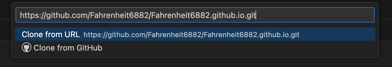 VS Code Git Clone URL